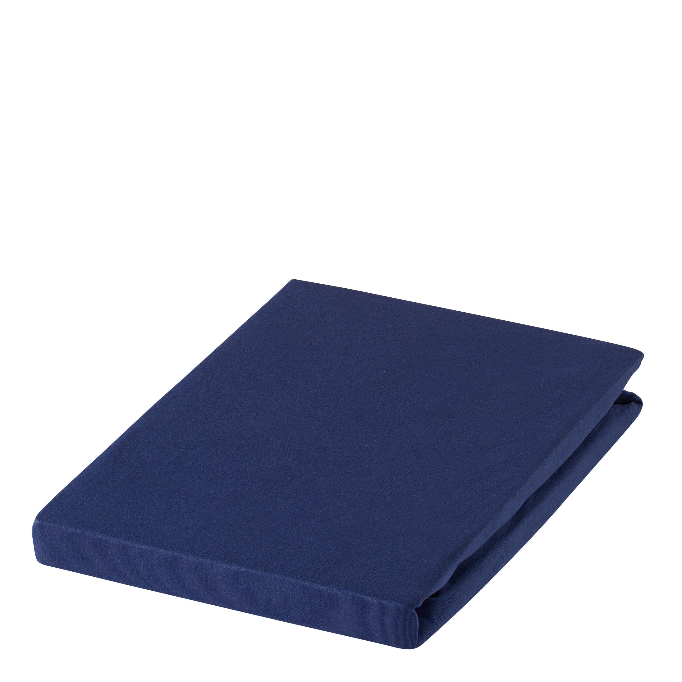 SPANNBETTTUCH Zwirn-Jersey  - Dunkelblau, Basics, Textil (200/200cm) - Estella