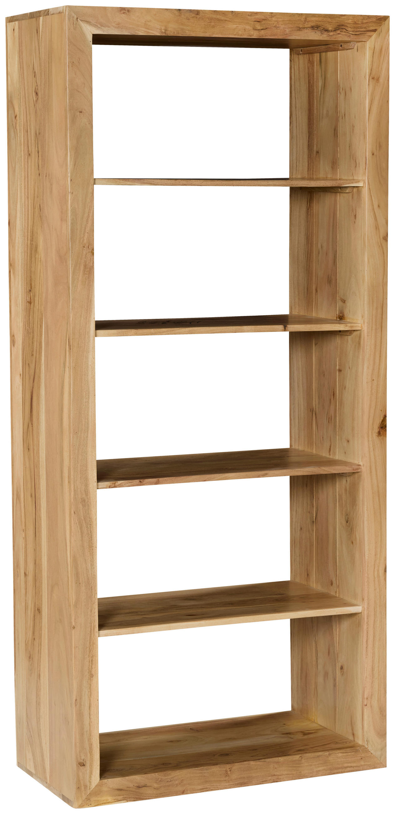 REGAL Akazie vollmassiv Akaziefarben  - Akaziefarben, Basics, Holz (80/178/40cm) - Livetastic