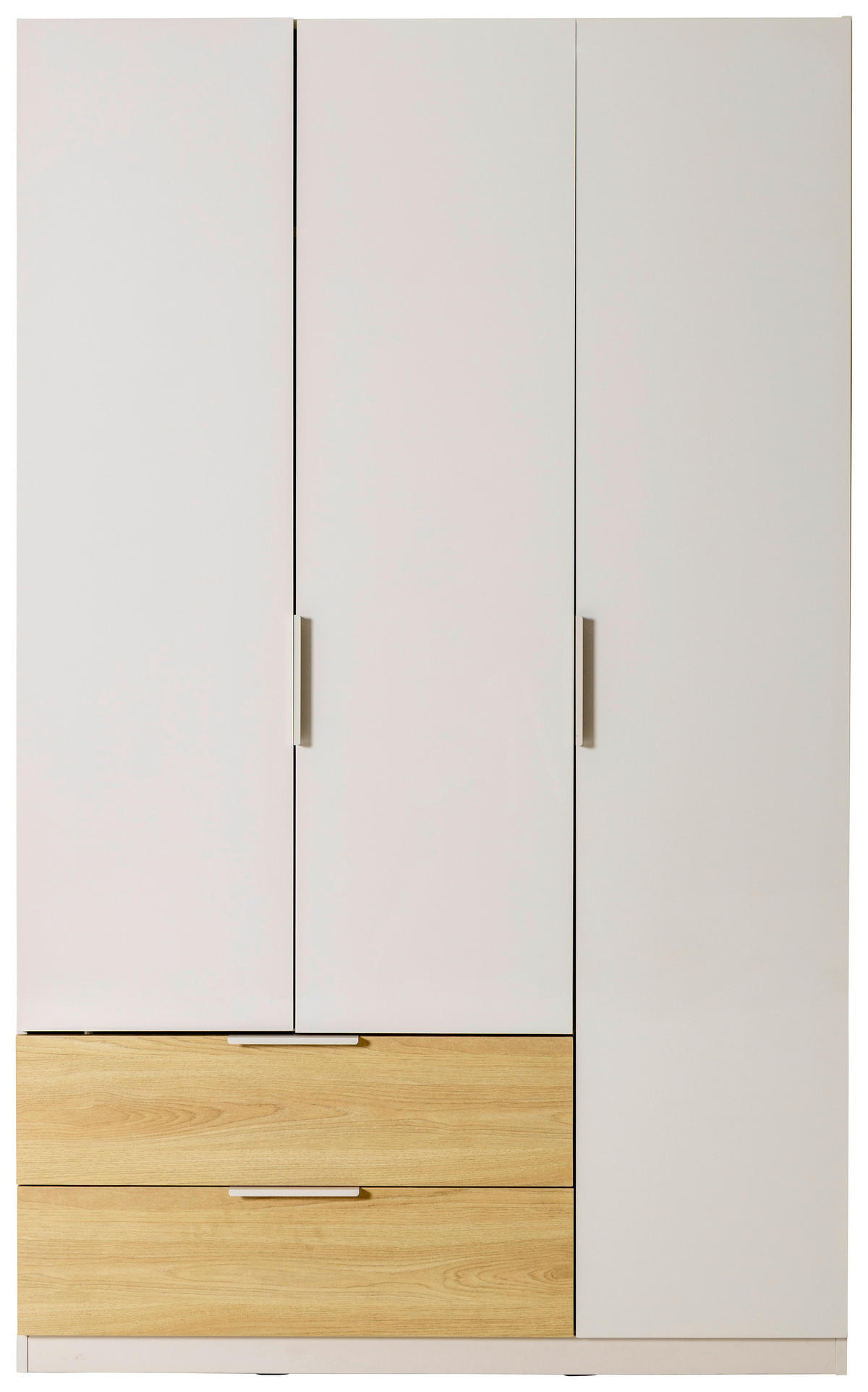 DREHTÜRENSCHRANK Eichefarben, Kaschmir  - Kaschmir/Eichefarben, Konventionell, Holzwerkstoff/Metall (122/200/58cm) - Xora