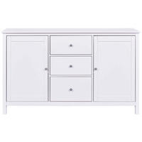 SIDEBOARD 160/96/39,5 cm  - Silberfarben/Weiß, Design, Holz/Metall (160/96/39,5cm) - Livetastic