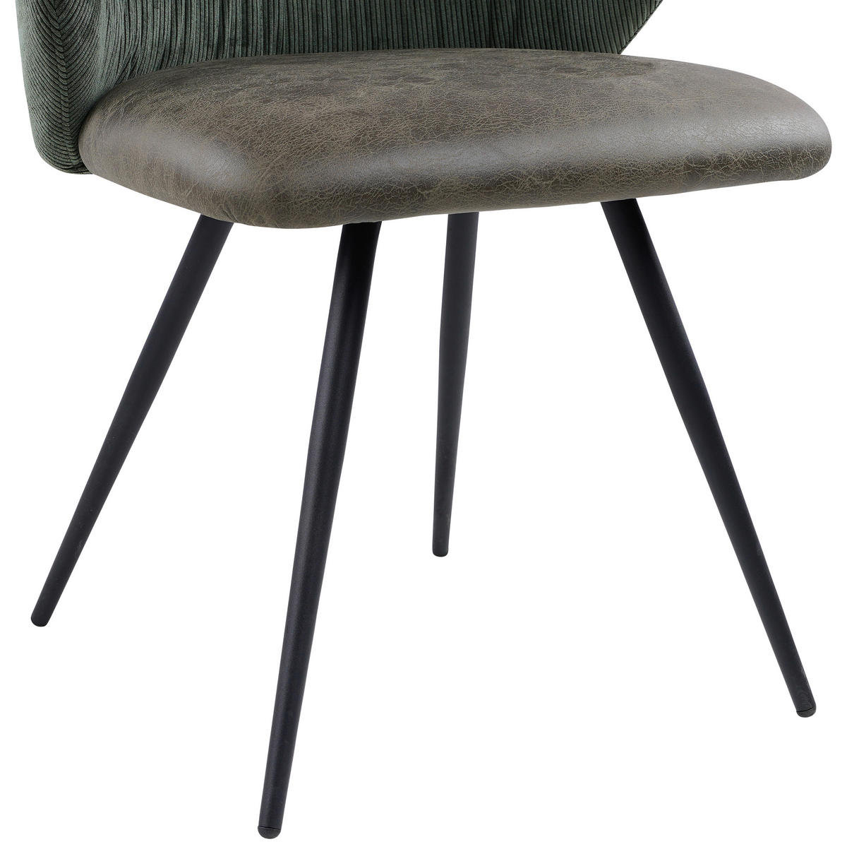 SCAUN in metal, textil verde închis  - verde închis/negru, Modern, metal/textil (57/80,5/62cm) - MID.YOU