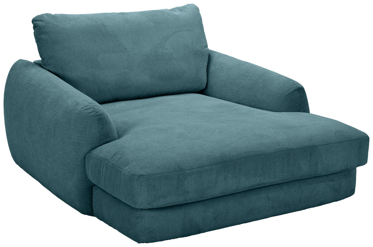 XXL-SESSEL - Petrol/Schwarz, KONVENTIONELL, Kunststoff/Textil (132/81/158cm) - Carryhome