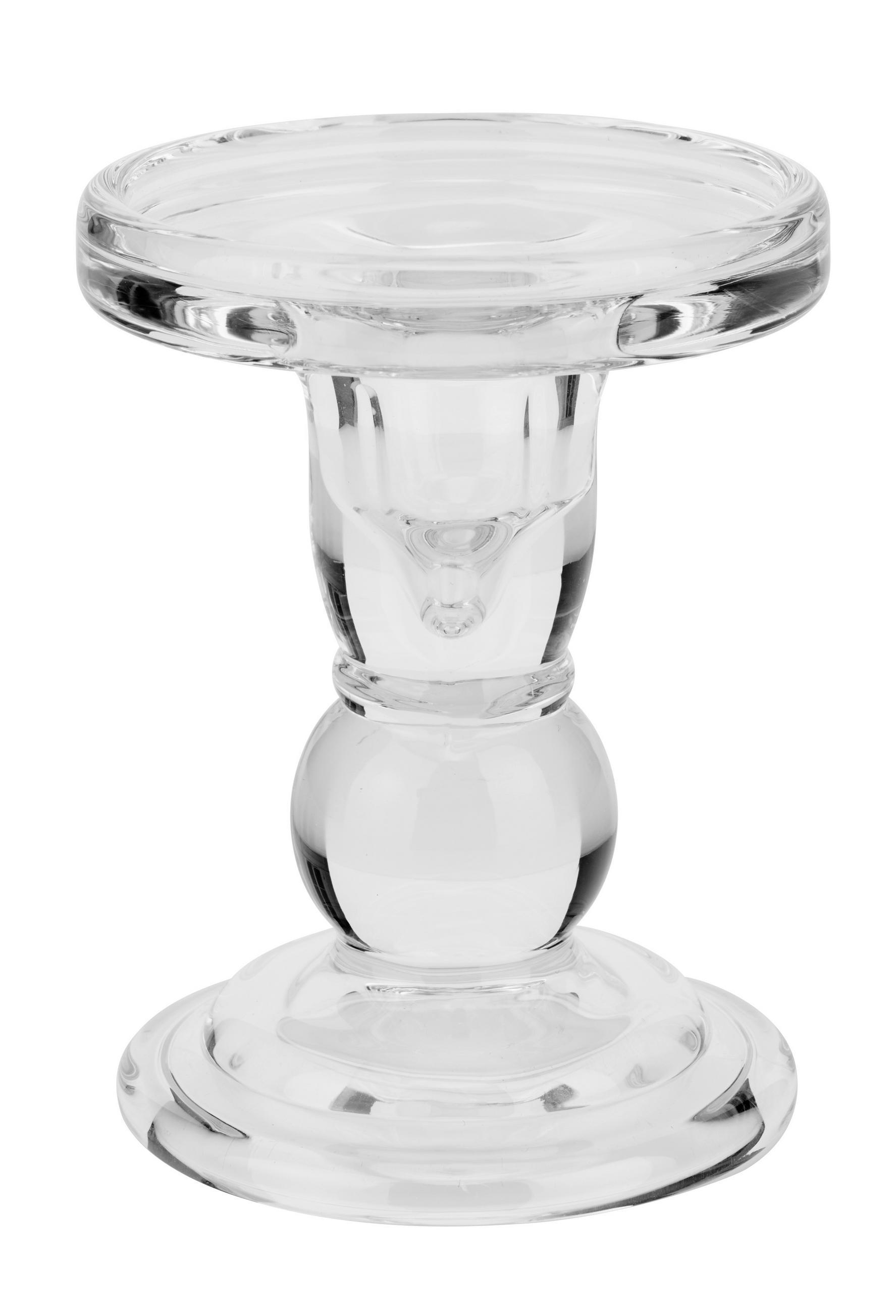 GYERTYATARTÓ - átlátszó, Basics, Üveg (8,5/11,5cm) - Ambia Home