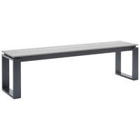 VRTNA KLOP  aluminij  - črna/siva, Moderno, kovina/umetna masa (160/44/36cm) - Ambia Garden