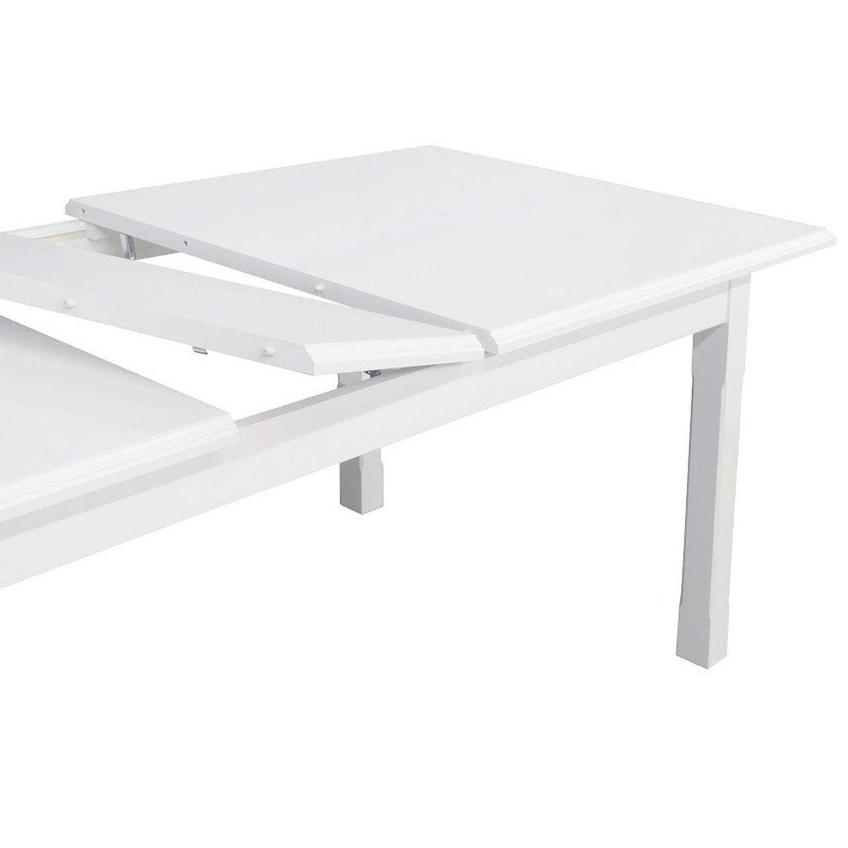 ESSTISCH Weiß rechteckig  ausziehbar  - Weiß, ROMANTIK / LANDHAUS, Holz/Holzwerkstoff (200/100/75cm) - Livetastic