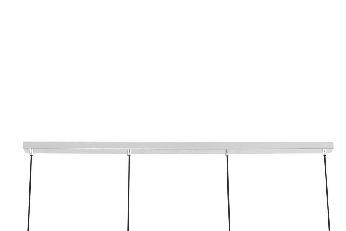 HÄNGELEUCHTE 118/14/150 cm  - Chromfarben/Transparent, Design, Glas/Metall (118/14/150cm) - Glandor