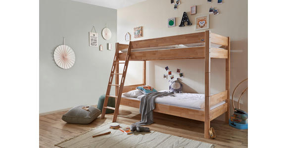 ETAGENBETT 90/200 cm Buchefarben - Buchefarben, KONVENTIONELL, Holz (90/200cm) - Carryhome
