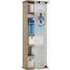 MEDIZINSCHRANK - Sonoma Eiche, Basics, Glas/Holzwerkstoff (31/92/18cm) - MID.YOU