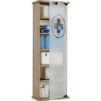 MEDIZINSCHRANK - Sonoma Eiche, Basics, Glas/Holzwerkstoff (31/92/18cm) - MID.YOU