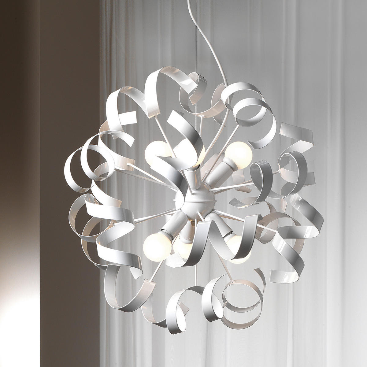 HÄNGELEUCHTE 50/150 cm  - Weiß, Design, Metall (50/150cm)
