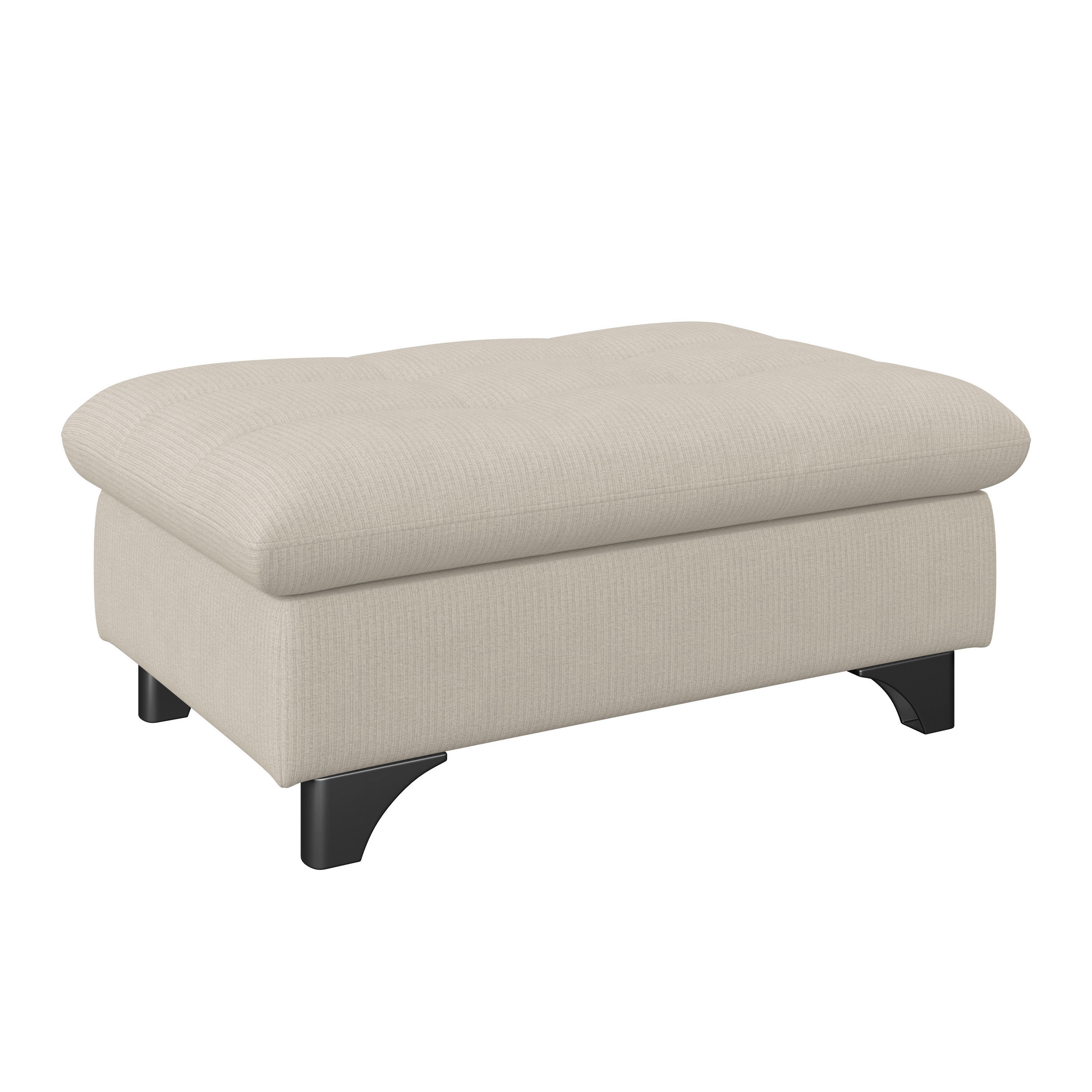 HOCKER Chenille Beige  - Chromfarben/Beige, KONVENTIONELL, Textil/Metall (108/46/108cm) - Livetastic