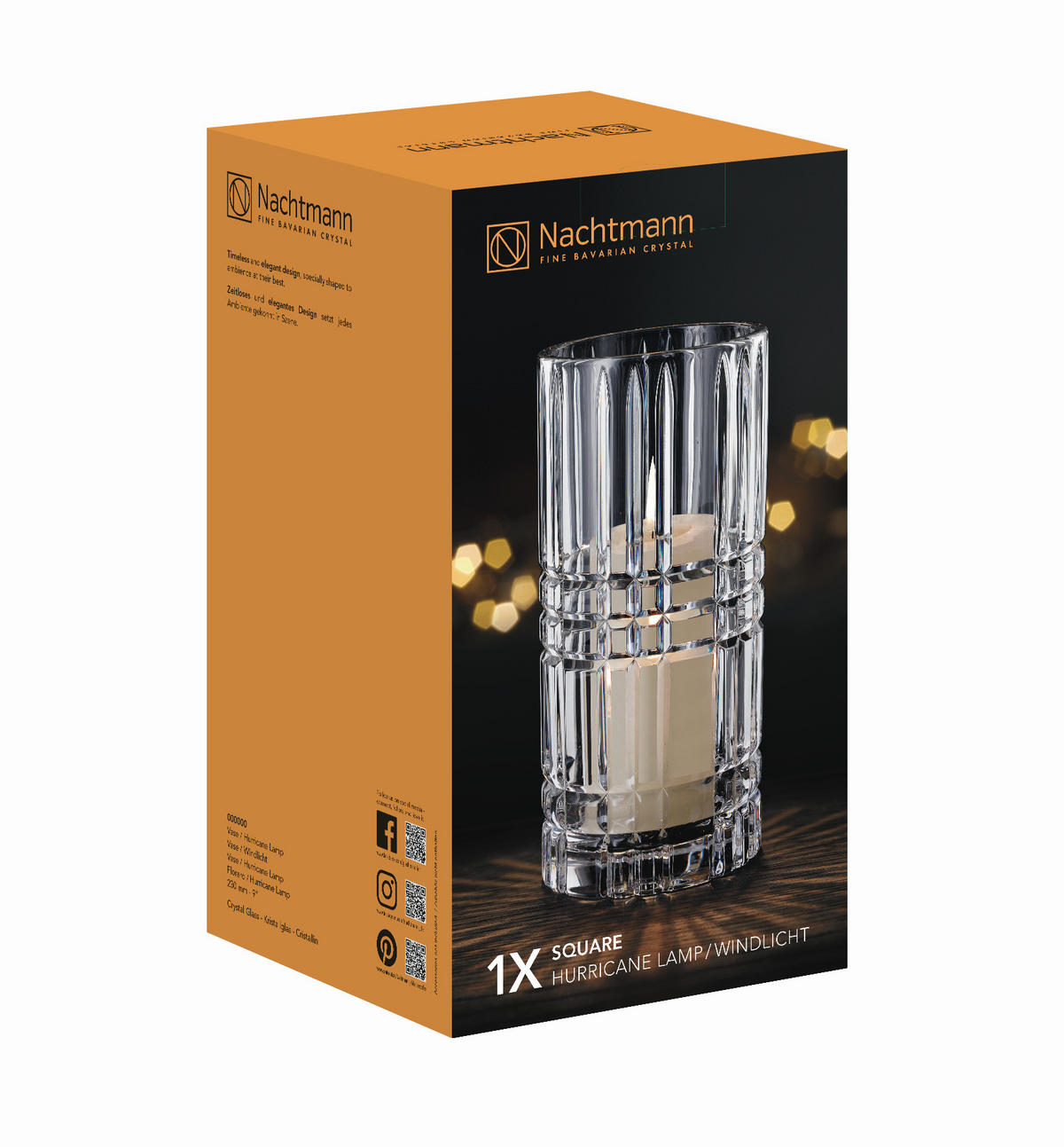 VASE  - Klar, Basics, Glas (13,9/25,5/13,9cm) - Nachtmann