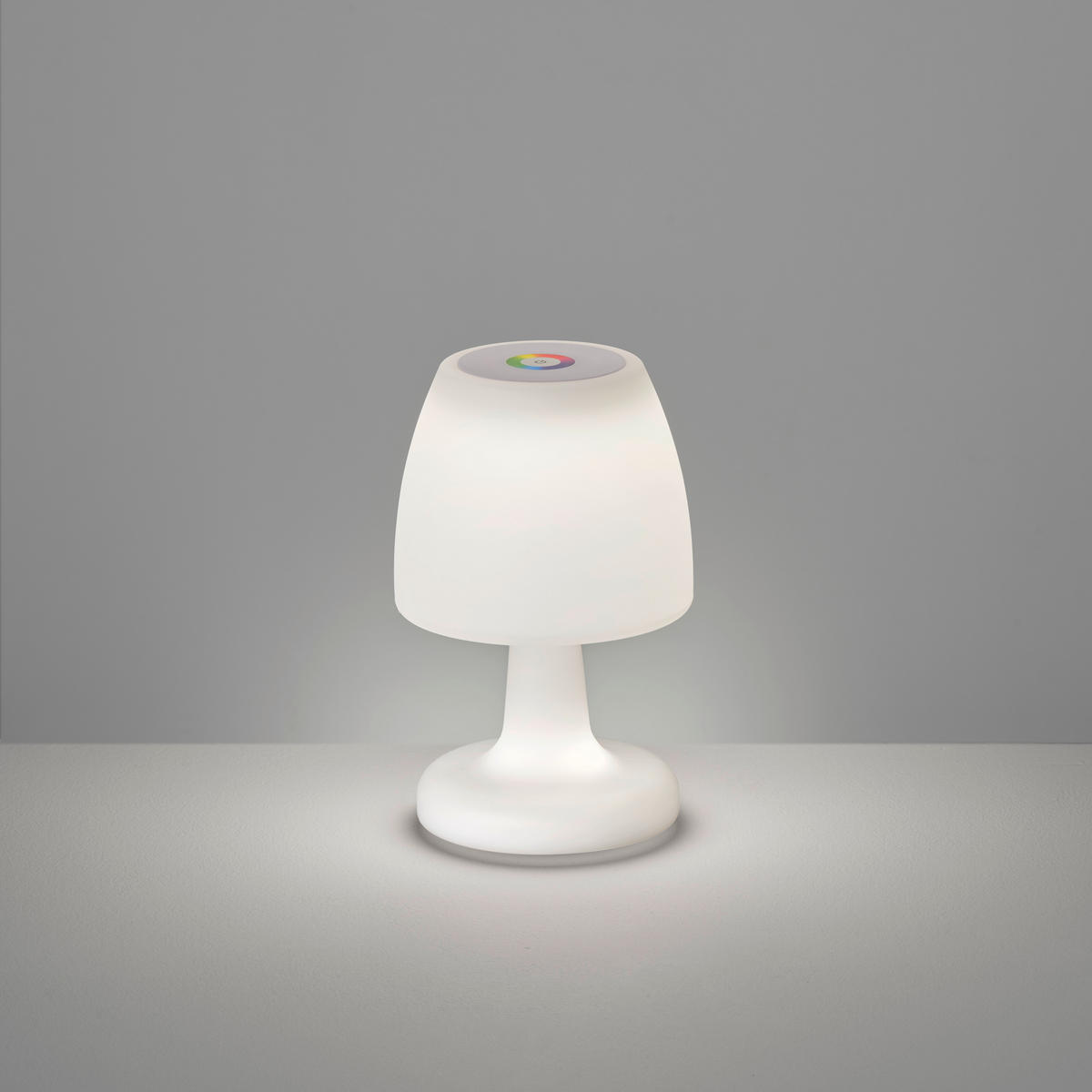 AKKU-TISCHLEUCHTE Barletta 16 cm  - Weiß, KONVENTIONELL, Kunststoff (16cm) - Schöner Wohnen