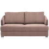 SCHLAFSOFA in Textil Altrosa  - Schwarz/Altrosa, Design, Textil/Metall (172/76-89/112-120cm) - Bali