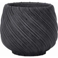 BLUMENTOPF   - Schwarz, LIFESTYLE, Kunststoff (22/18,4cm) - Ambia Home