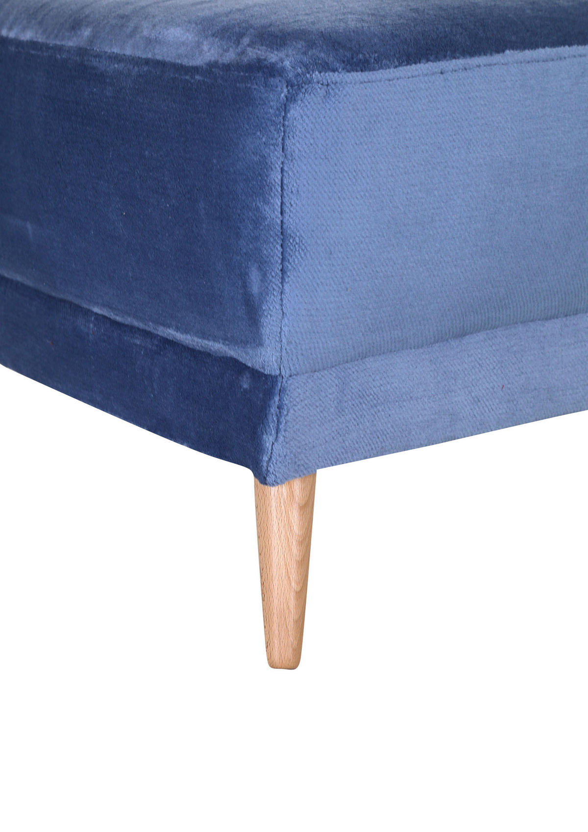 ECKSOFA Hellblau Flachgewebe  - Schlammfarben/Naturfarben, KONVENTIONELL, Holz/Textil (310/310cm) - Livetastic