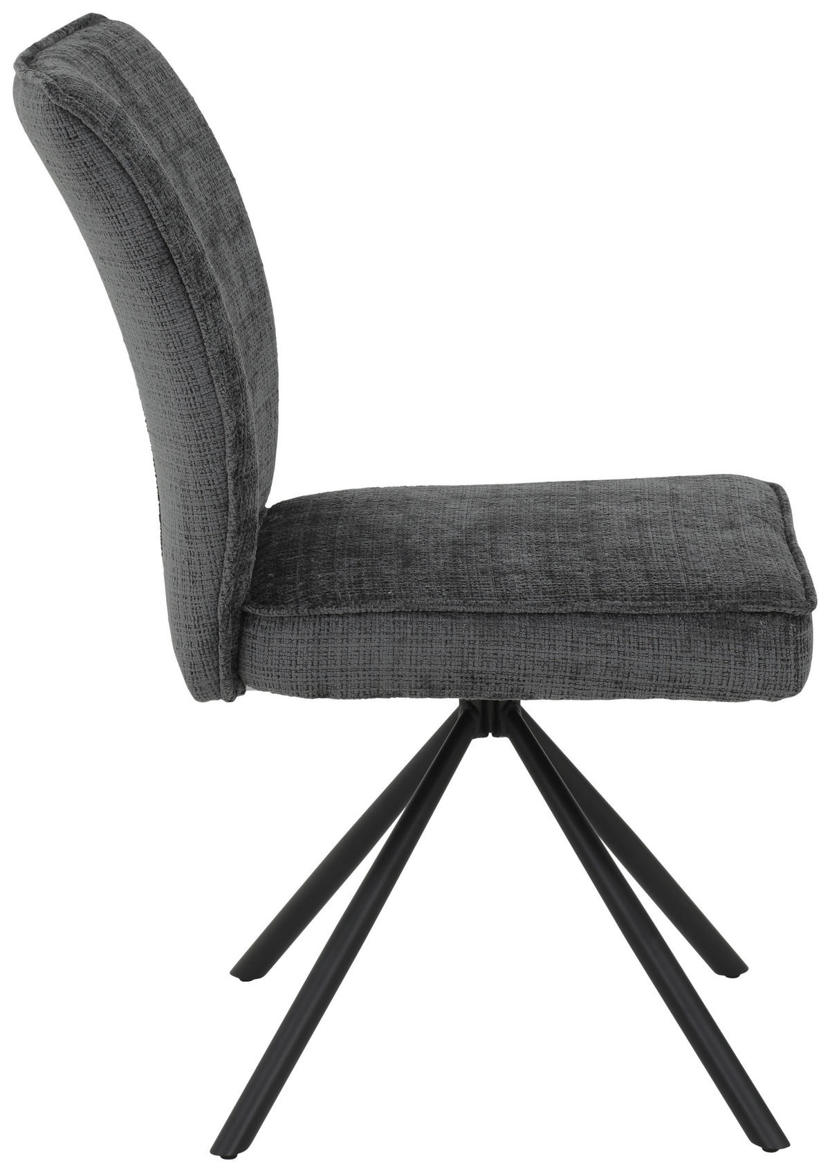 STUHL - Anthrazit, Design, Textil (68/93/65cm) - Boxxx