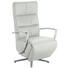 RELAXSESSEL in Leder Hellgrau - Chromfarben/Hellgrau, Design, Leder/Metall (64/112/80cm) - Cantus RELAXSESSEL in Leder Hellgrau - Chromfarben/Hellgrau, Design, Leder/Metall (64/112/80cm) - Cantus