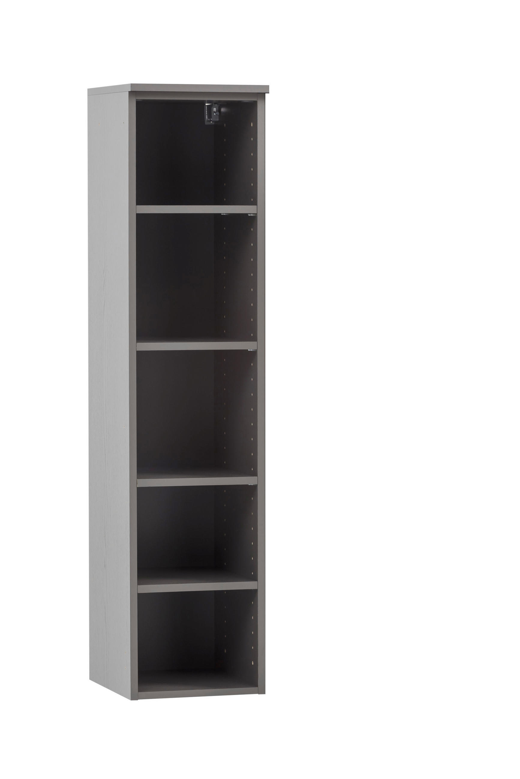 BADEZIMMERREGAL 30/130/35 cm  - Silberfarben/Graphitfarben, Natur, Holzwerkstoff/Kunststoff (30/130/35cm) - Xora