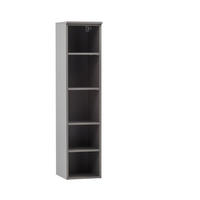 BADEZIMMERREGAL 30/130/35 cm  - Silberfarben/Graphitfarben, Natur, Holzwerkstoff/Kunststoff (30/130/35cm) - Xora