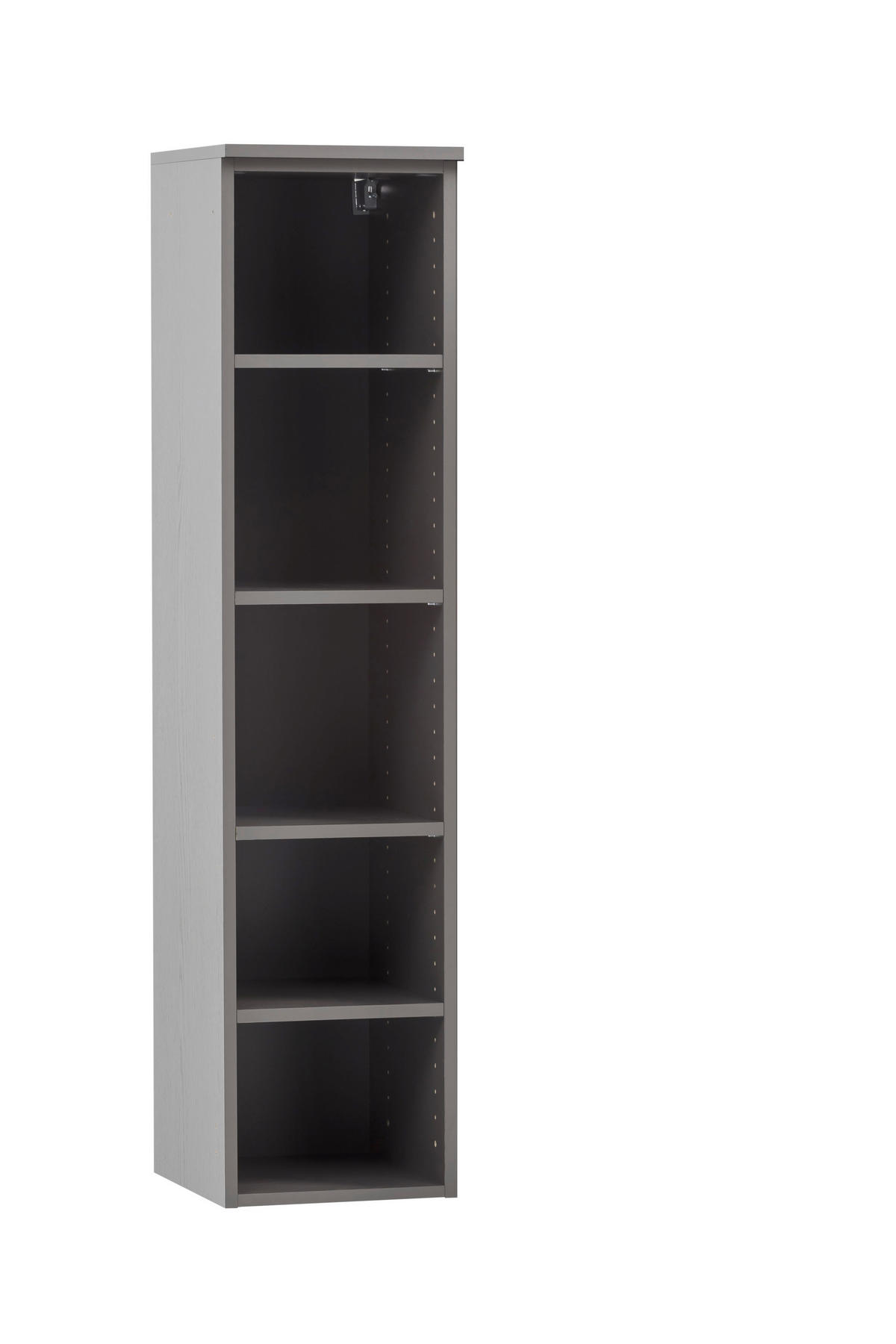 BADEZIMMERREGAL 30/130/35 cm  - Silberfarben/Graphitfarben, Natur, Holzwerkstoff/Kunststoff (30/130/35cm) - Xora