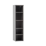 BADEZIMMERREGAL 30/130/35 cm  - Silberfarben/Graphitfarben, Natur, Holzwerkstoff/Kunststoff (30/130/35cm) - Xora