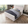 BOXSPRINGBETT 180/200 cm  in Greige  - Greige/Schwarz, KONVENTIONELL, Textil/Metall (180/200cm) - Carryhome