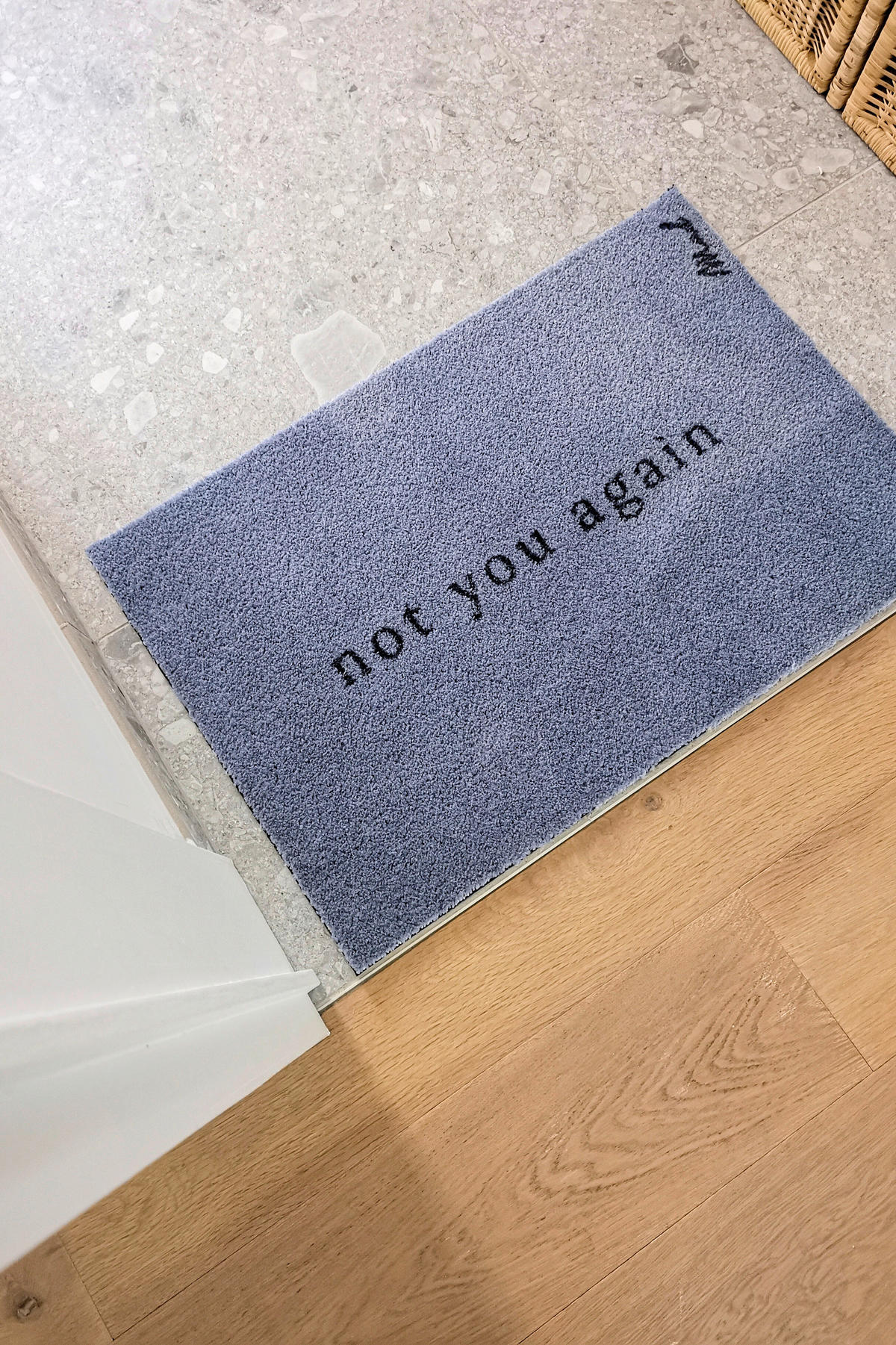 FUßMATTE  50/75 cm  Pastellblau  - Pastellblau, Trend, Kunststoff (50/75cm) - madaboutmats