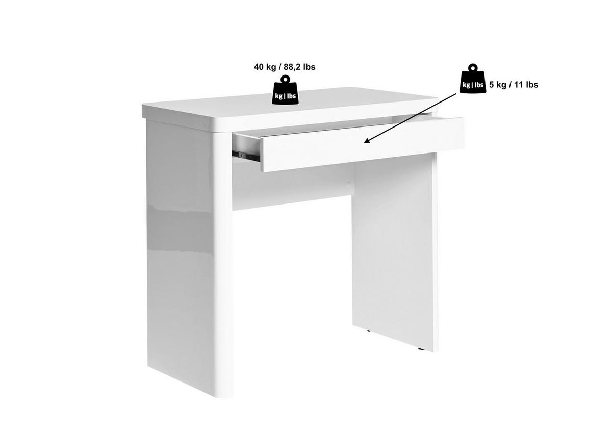 SCHREIBTISCH 80/44/76 cm Eichefarben Stauraum, in verschiedenen Holz-Dekoren erhältlich  - Eichefarben, KONVENTIONELL, Holzwerkstoff (80/44/76cm) - MID.YOU