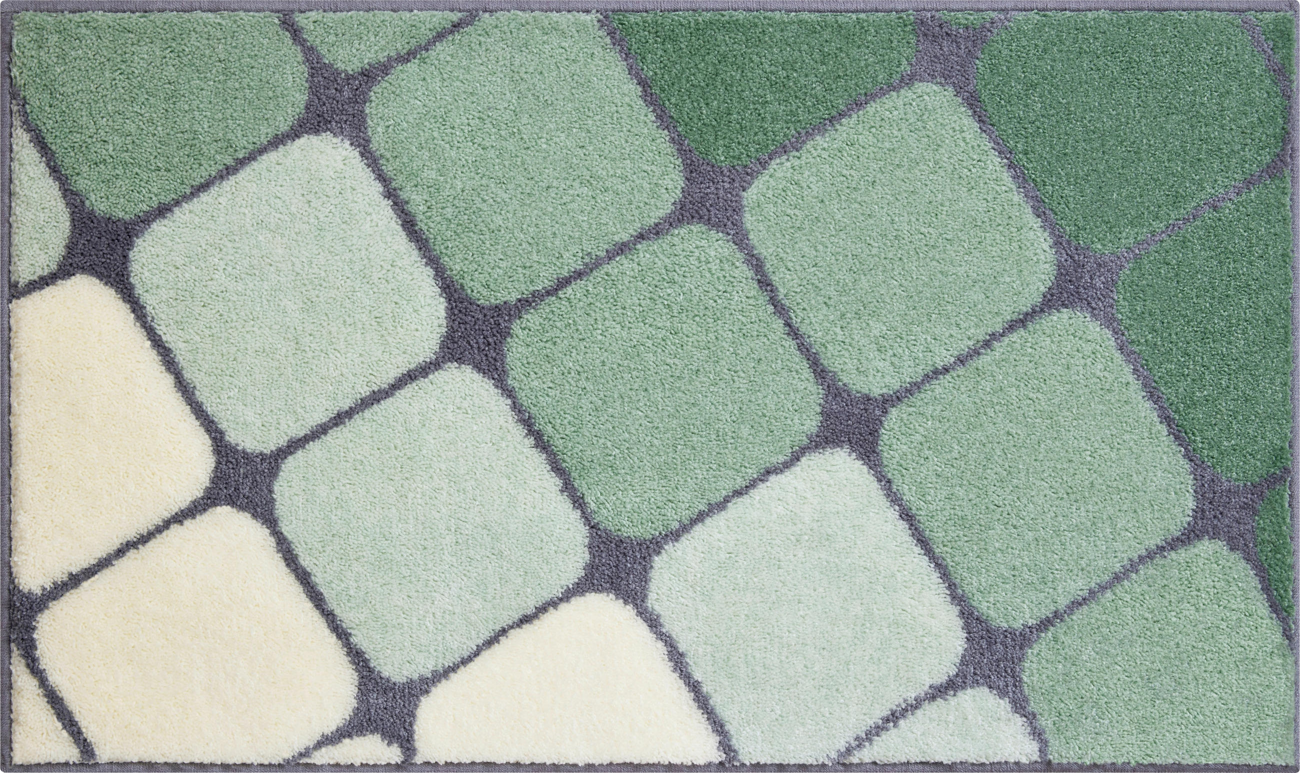 BADTEPPICH Grün 70/120 cm - Grün, Basics, Kunststoff/Textil (70/120cm) - Grund