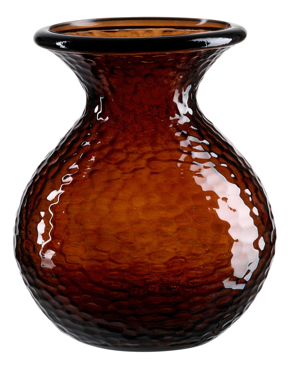 VASE Marokko 18,5 cm  - Rotbraun, Trend, Glas (14/14/19cm) - Ritzenhoff Breker