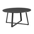 COUCHTISCH 80/80/40 cm rund Schwarz, Grau  - Schwarz/Grau, Design, Keramik/Metall (80/80/40cm) - Carryhome