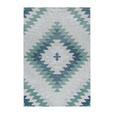 FLACHWEBETEPPICH 80/150 cm Bahama  - Blau, Design, Textil (80/150cm) - Novel
