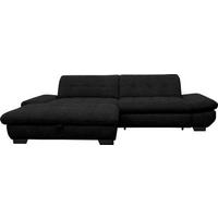 ECKSOFA in Mikrofaser Anthrazit  - Anthrazit/Schwarz, Design, Textil/Metall (198/290cm) - Xora