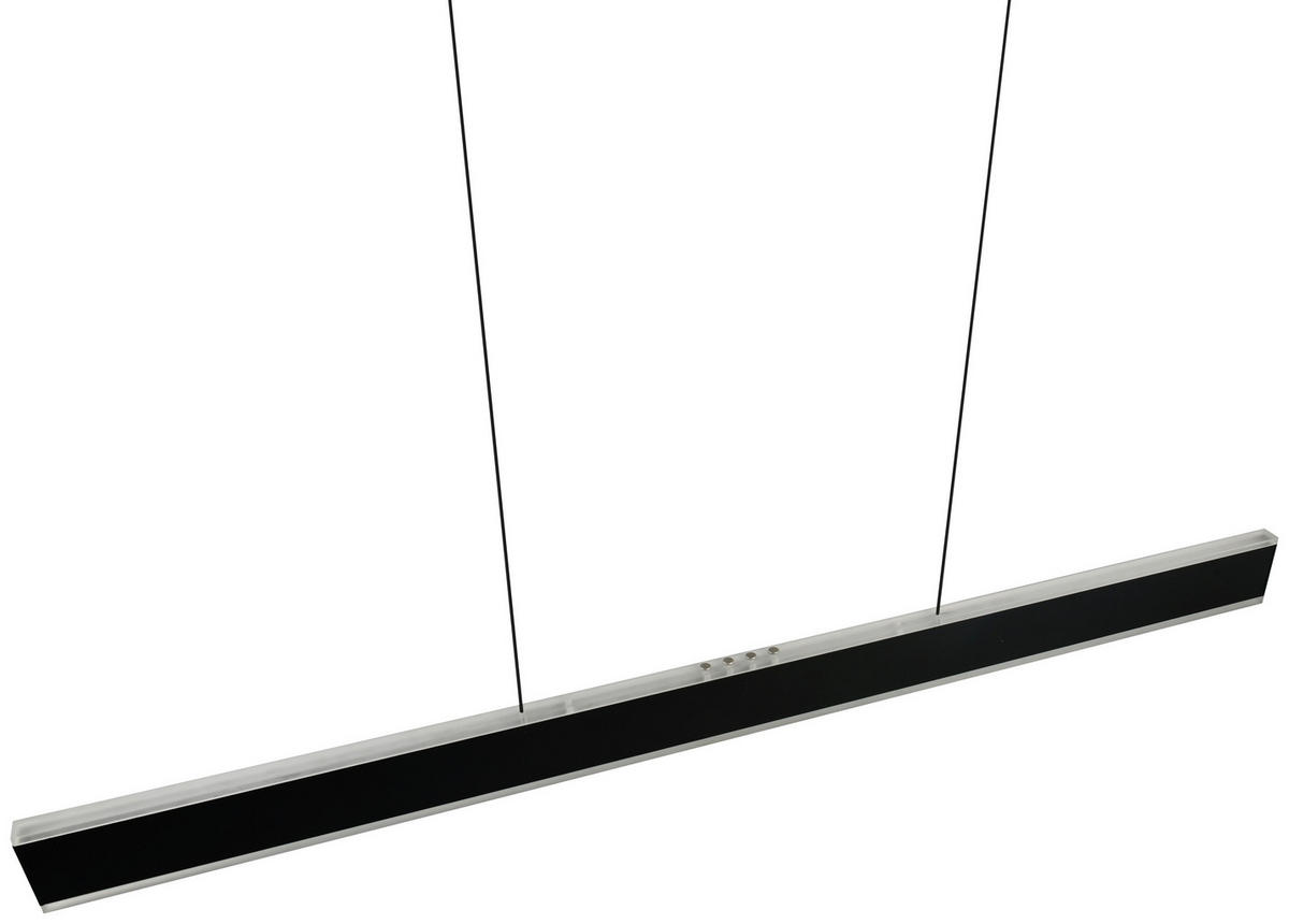 LED-HÄNGELEUCHTE Croom 120/10/60-180 cm   - Schwarz/Weiß, Design, Kunststoff/Metall (120/10/60-180cm) - Trio Leuchten
