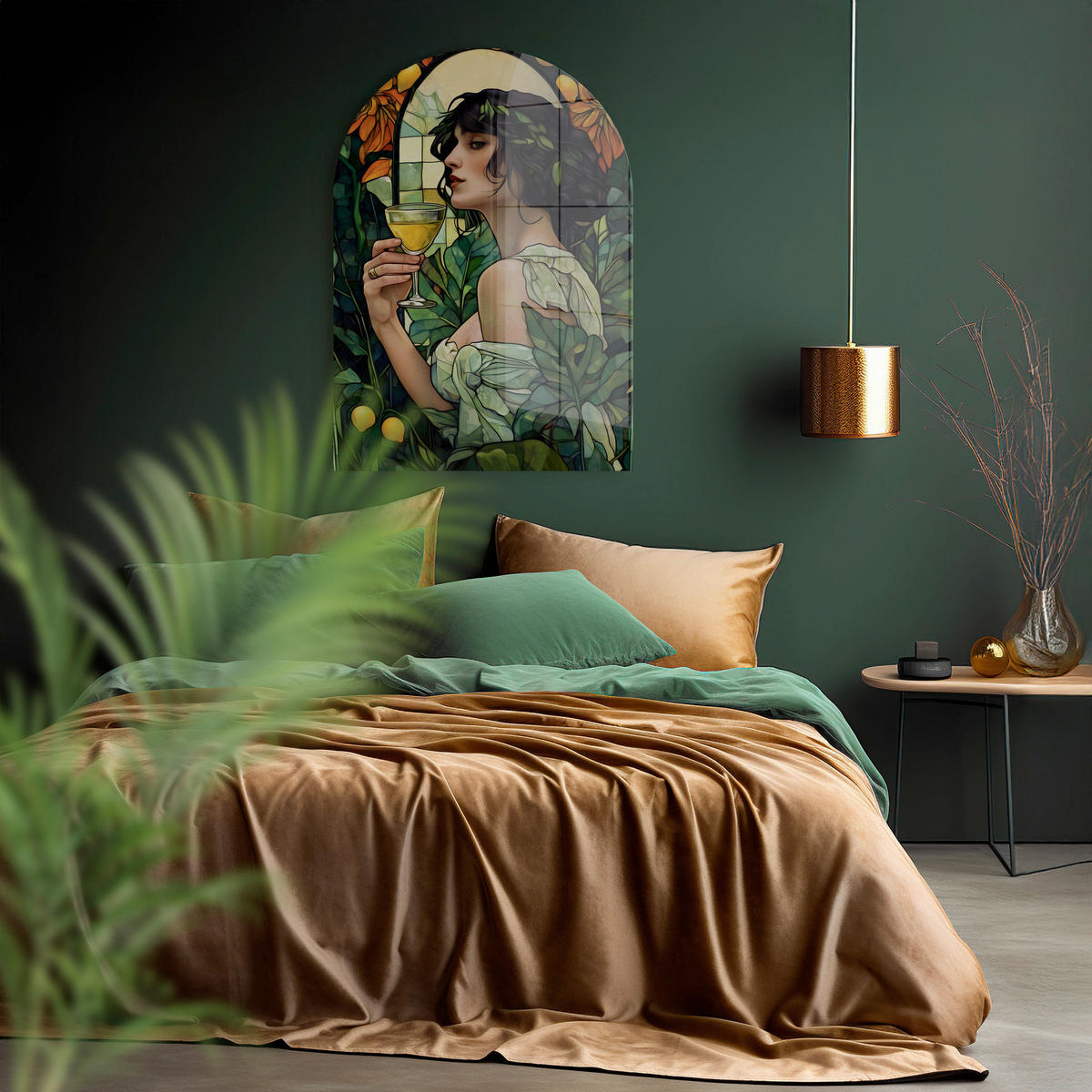 GLASBILD 70/100 cm  - Multicolor, Basics, Glas/Papier (70/100cm)