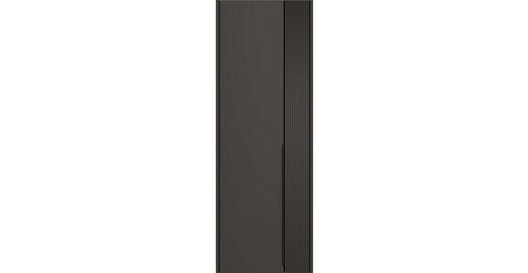 GARDEROBENSCHRANK 58/165/34 cm - Anthrazit/Schwarz, Design, Glas/Holzwerkstoff (58/165/34cm) - Dieter Knoll