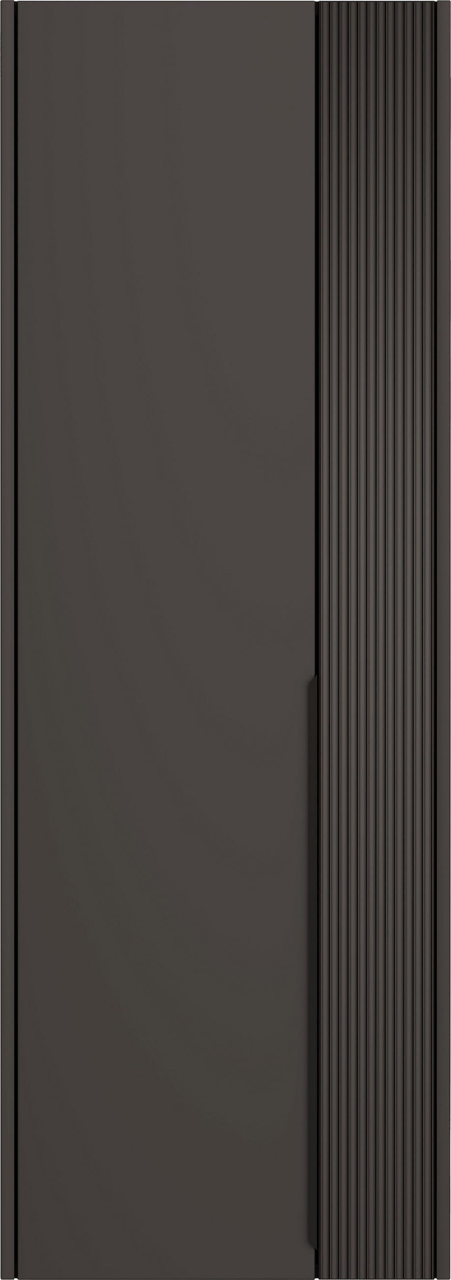 GARDEROBENSCHRANK  in 58/165/34 cm  - Anthrazit/Schwarz, Design, Glas/Holzwerkstoff (58/165/34cm) - Dieter Knoll