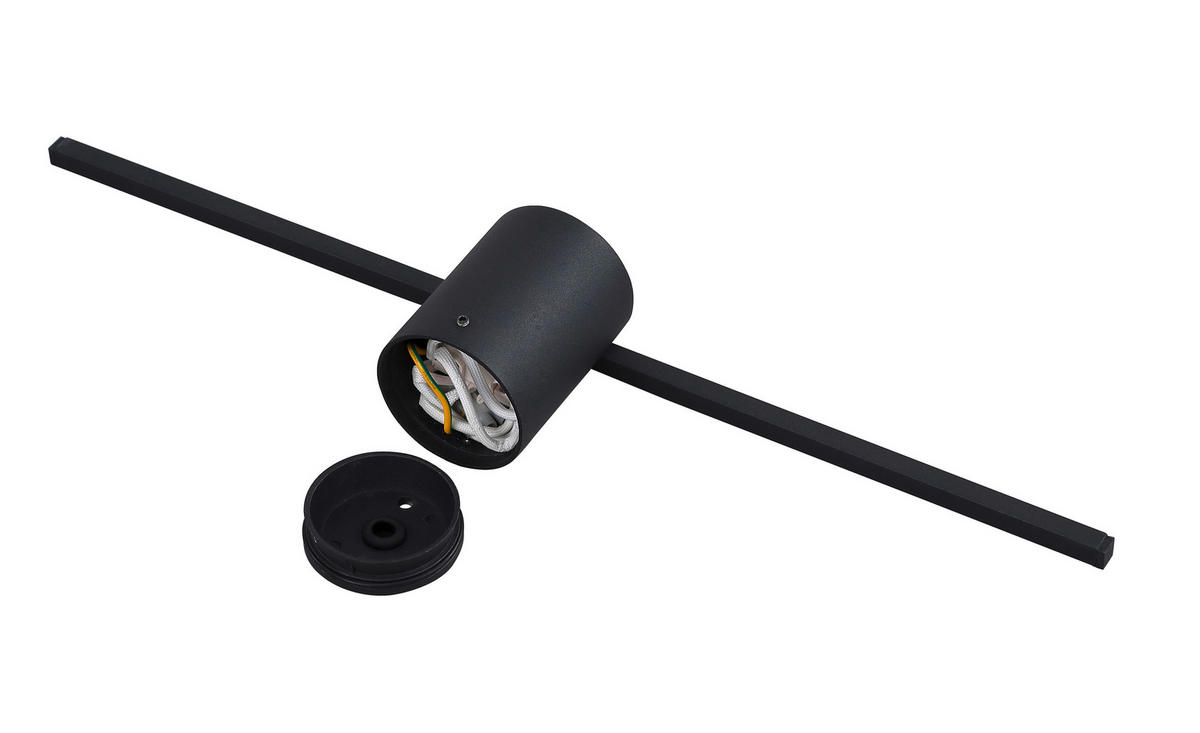WANDLEUCHTE Modern Slim   - Schwarz, Design, Metall (5.5/40/7cm)