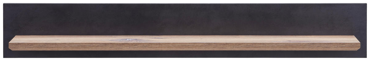 WANDBOARD Grau, Eichefarben  - Eichefarben/Grau, MODERN, Holzwerkstoff (145/22/22cm) - Hom`in