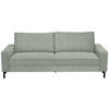 3-SITZER-SOFA in Flachgewebe Platinfarben  - Platinfarben/Schwarz, Design, Textil/Metall (218/86/97cm) - Hom`in