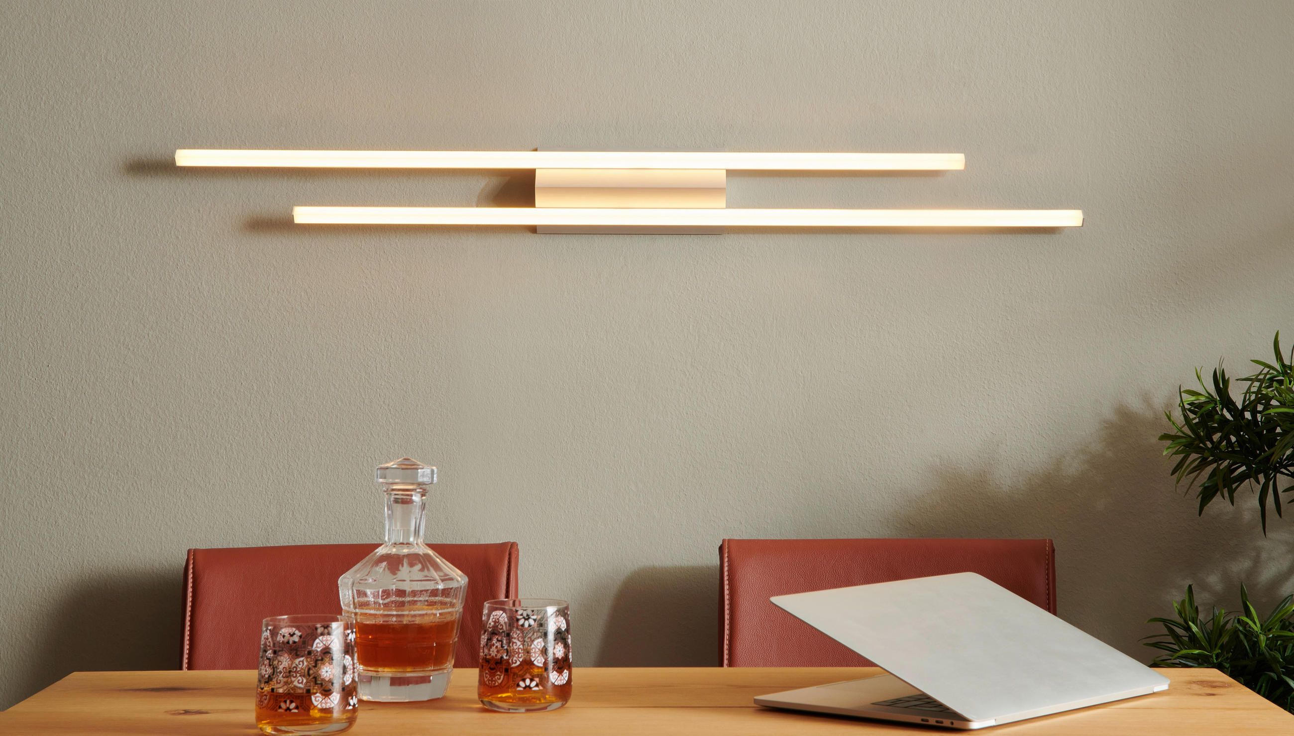 LED-DECKENLEUCHTE 117/11,5/6,5 cm   - Design, Metall (117/11,5/6,5cm) - BOPP