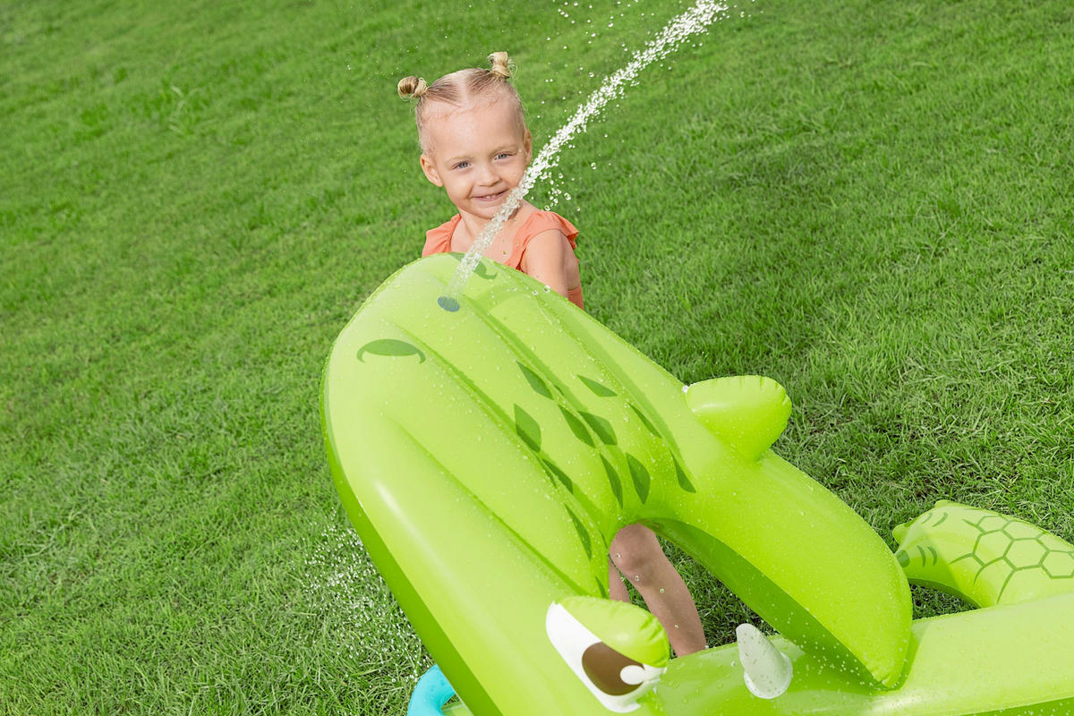 PLANSCHBECKEN 234/163/87 cm  - Grün, Basics, Kunststoff (234/163/87cm) - Bestway