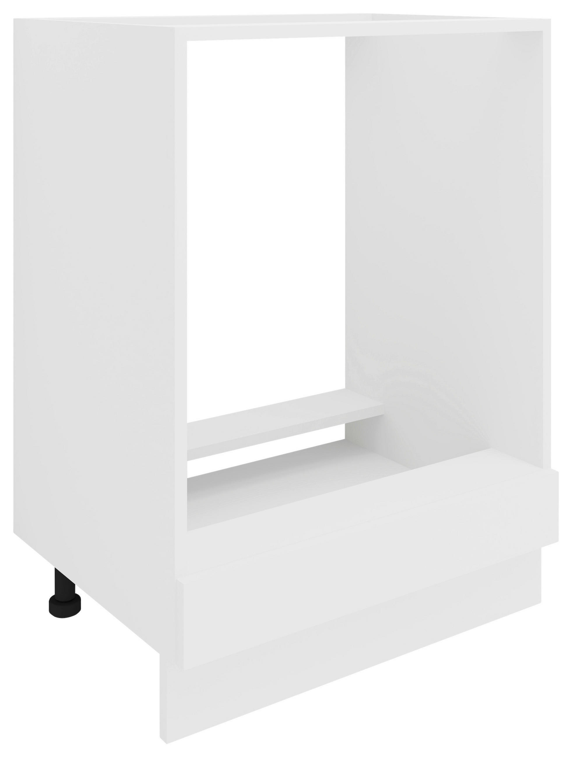 HERDUMBAUSCHRANK 60/82/46 cm  in Weiß  - Weiß, KONVENTIONELL, Holzwerkstoff (60/82/46cm) - MID.YOU