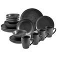KOMBISERVICE Black Pearl 20-teilig  - Schwarz, Design, Keramik - Novel