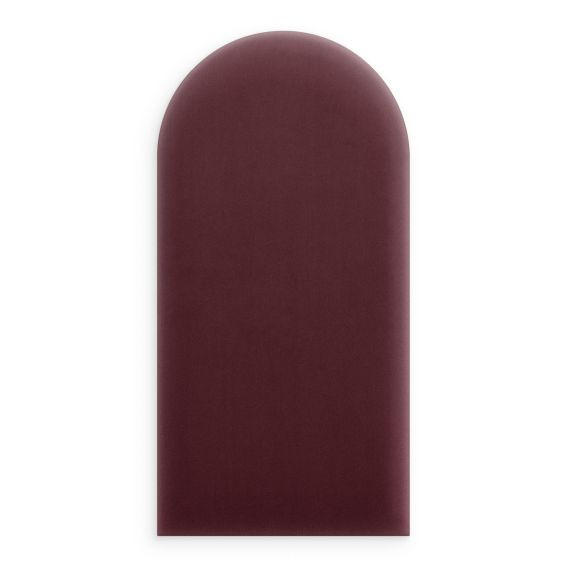 WANDPANEEL 30/60/2.5 cm  - Bordeaux, Basics, Kunststoff/Textil (30/60/2.5cm)