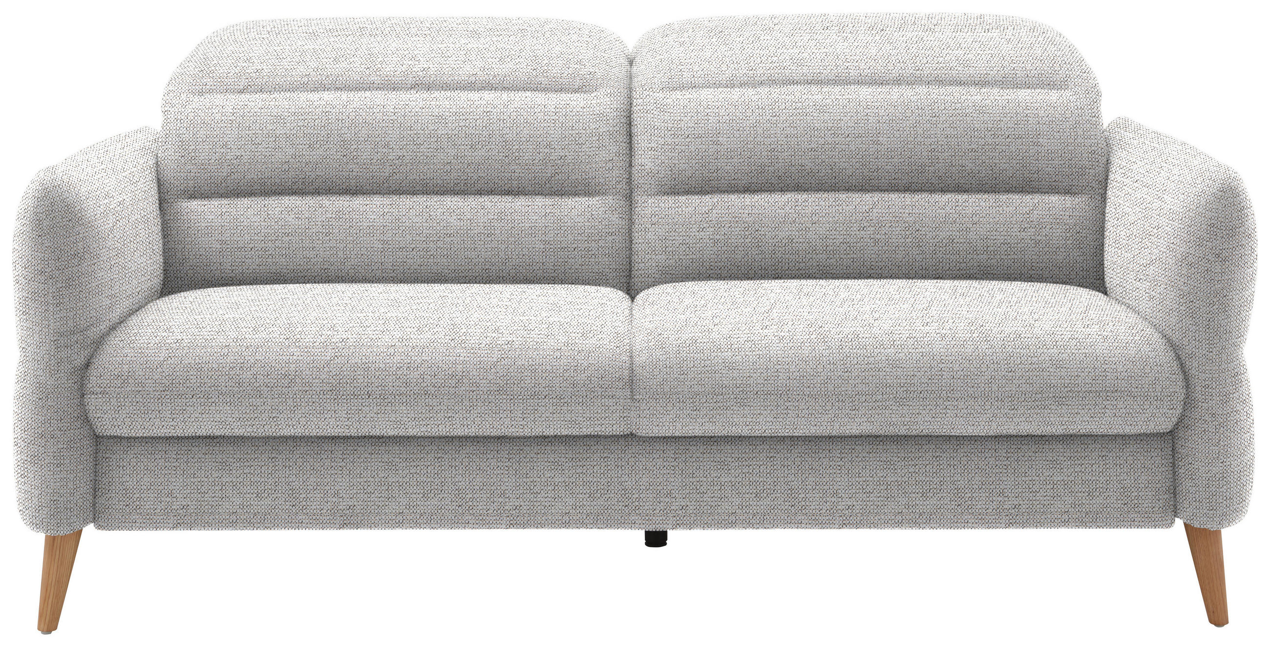 2-SITZER-SOFA in Webstoff Ecru  - Ecru/Eiche Bianco, Design, Holz/Textil (192-220/85-106/98-112cm) - Dieter Knoll