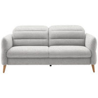 2-SITZER-SOFA in Webstoff Ecru  - Ecru/Eiche Bianco, Design, Holz/Textil (192-220/85-106/98-112cm) - Dieter Knoll