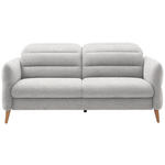2-SITZER-SOFA  in Webstoff Ecru  - Ecru/Eiche Bianco, Design, Holz/Textil (192-220/85-106/98-112cm) - Dieter Knoll