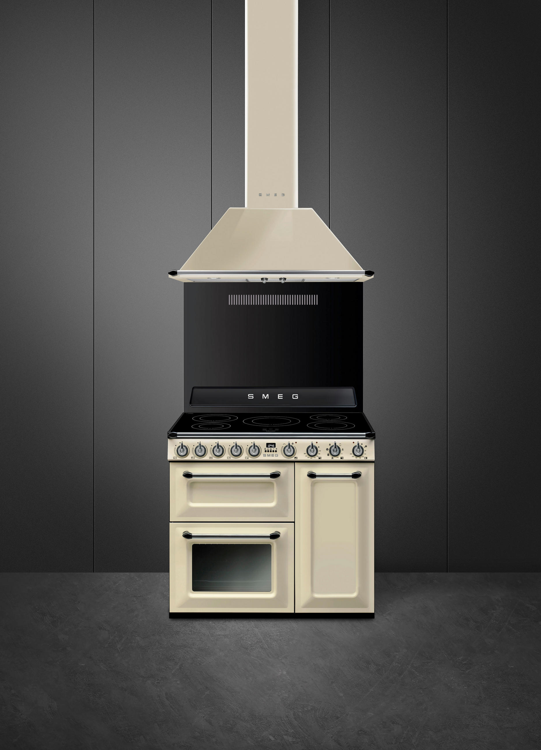 HERD TR93IP2  - Creme, Basics, Metall (90/90/60cm) - SMEG